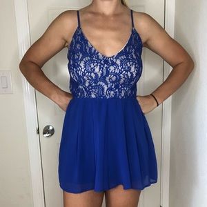 Miss Avenue romper blue